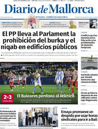 Portada Diario de Mallorca 2025-12-18