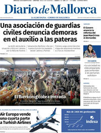 Portada Diario de Mallorca 2025-08-20