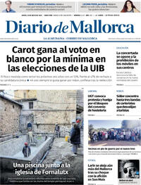 Portada periódico Diario de Mallorca