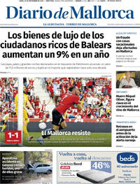 Portada Diario de Mallorca 2025-09-22