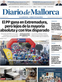 Portada Diario de Mallorca 2025-12-22