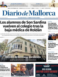 Portada Diario de Mallorca 2025-09-23