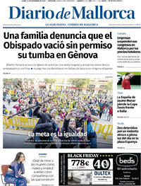 Portada Diario de Mallorca 2025-11-24