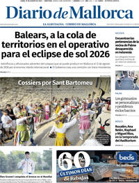 Portada Diario de Mallorca 2025-08-25