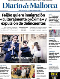 Portada Diario de Mallorca 2025-09-26