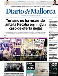 Portada Diario de Mallorca 2025-11-26