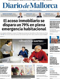 Portada Diario de Mallorca 2025-12-26