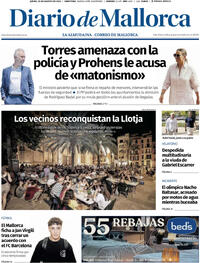 Portada Diario de Mallorca 2025-08-28