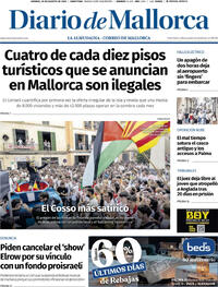 Portada Diario de Mallorca 2025-08-29