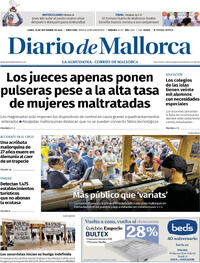 Portada Diario de Mallorca 2025-09-29