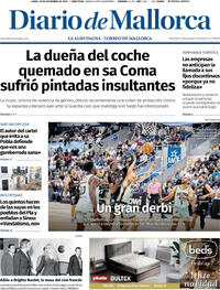 Portada Diario de Mallorca 2025-12-29