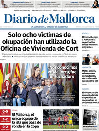 Portada Diario de Mallorca 2025-10-30