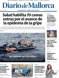 Portada Diario de Mallorca 2025-12-30