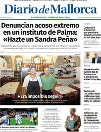 Portada Diario de Mallorca 2025-10-31