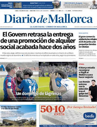 Portada Diario de Mallorca 2026-06-01