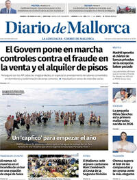 Portada Diario de Mallorca 2026-01-02