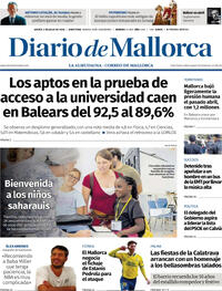 Portada Diario de Mallorca 2026-07-02