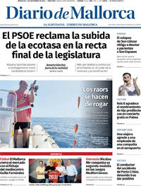 Portada Diario de Mallorca 2026-09-02
