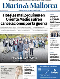 Portada Diario de Mallorca 2026-03-03