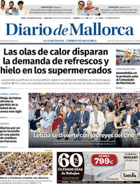 Portada Diario de Mallorca 2026-08-03
