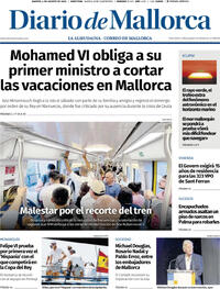 Portada Diario de Mallorca 2026-08-04