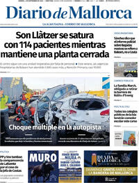 Portada Diario de Mallorca 2026-09-04