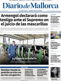 Portada Diario de Mallorca 2026-03-05