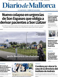 Portada Diario de Mallorca 2026-02-06