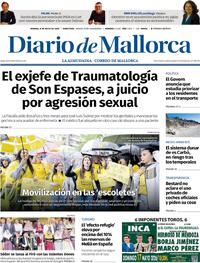 Portada Diario de Mallorca 2026-05-08