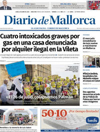 Portada Diario de Mallorca 2026-06-08