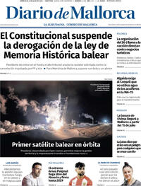 Portada periódico Diario de Mallorca