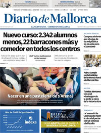 Portada Diario de Mallorca 2026-09-08