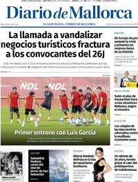 Portada Diario de Mallorca 2026-07-09