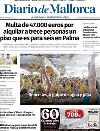 Portada Diario de Mallorca 2026-08-10