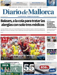Portada Diario de Mallorca 2026-05-11
