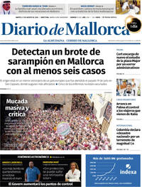 Portada Diario de Mallorca 2026-08-11