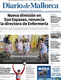 Portada Diario de Mallorca 2026-09-11