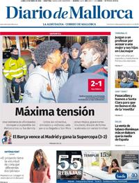 Portada Diario de Mallorca 2026-01-12