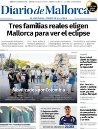 Portada Diario de Mallorca 2026-08-12