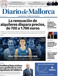 Portada Diario de Mallorca 2026-01-13
