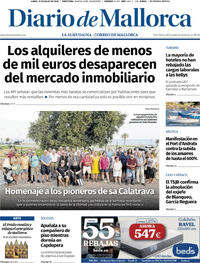 Portada Diario de Mallorca 2026-07-13