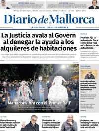 Portada Diario de Mallorca 2026-01-14