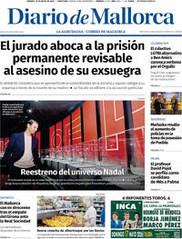 Portada Diario de Mallorca 2026-05-15