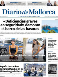 Portada Diario de Mallorca 2026-07-16