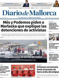 Portada Diario de Mallorca 2026-07-17