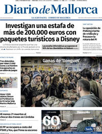 Portada Diario de Mallorca 2026-01-19