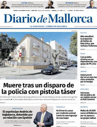 Portada Diario de Mallorca 2026-02-20