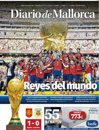 Portada Diario de Mallorca 2026-07-20