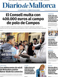 Portada Diario de Mallorca 2026-04-21