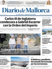 Portada periódico Diario de Mallorca